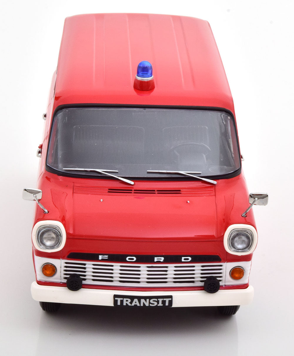 KKDC180467 KK Scale 1:18 Ford Transit Bus 1965-1970 Feuerwehr Germany Red