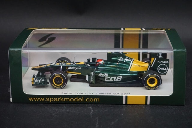 1:43 SPARK S3021 Lotus T128 Chinese GP 2011#21 J.Trulli model cars