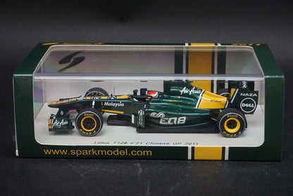 1:43 SPARK S3021 Lotus T128 Chinese GP 2011#21 J.Trulli model cars