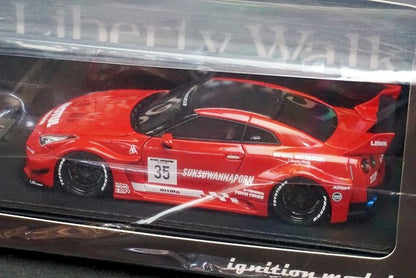 MC-IG2550 ignition model LBWK 1:43 LB-Silhouette WORKS GT 35GT-RR Red MOTUL