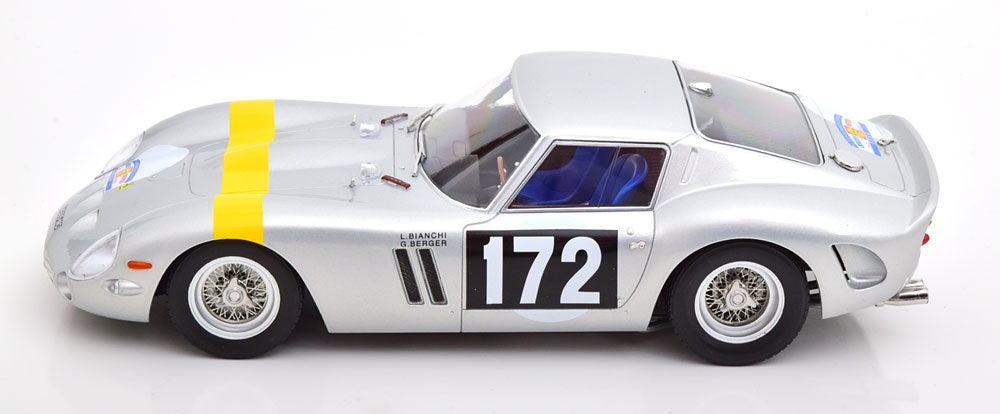 KKDC180734 KK scale 1:18 Ferrari 250 GTO 1964 No.172 Winner Tour de France Silver/Yellow