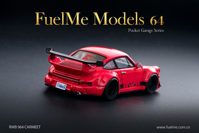 FM64002-RWB964-06 Fuelme Models 1:64 Porsche 911 RWB 964 CARMEET Red