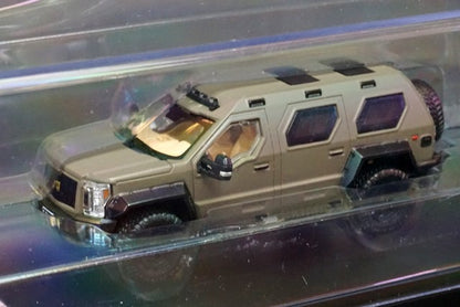 KS-011-61 Gaincorp Products GCD 1:64 G.PATTON Super SUV Matte Green LHD Ford F450 Based Armored car