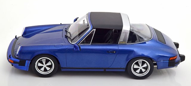 KKDC180681 KK Scale 1:18 Porsche 911 Carrera 3.0 Targa 1977 Blue Metallic