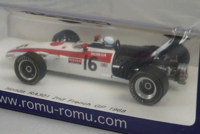 1:43 SPARK ROMU029 Honda RA301 French GP 1968 #16 John Surtees model car