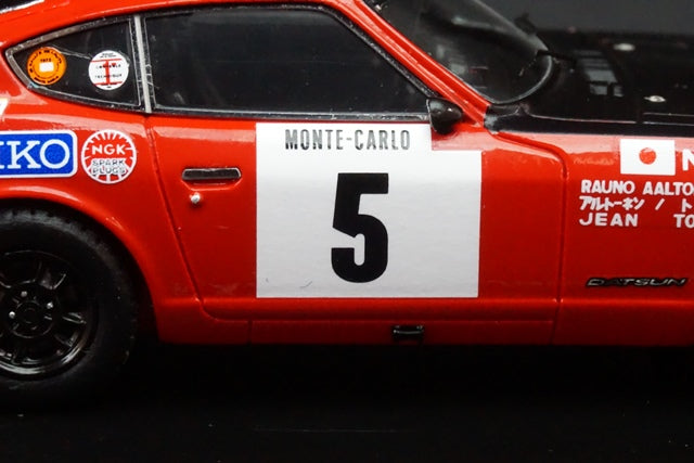 1:43 SPARK S6280 Datsan 240 Z Monte Carlo 1972 #5 model cars