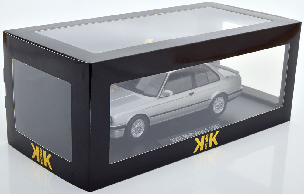 KKDC180741 KK Scale 1:18 BMW 325i E30 M-Paket 1 1987 Silver/Grey Metallic