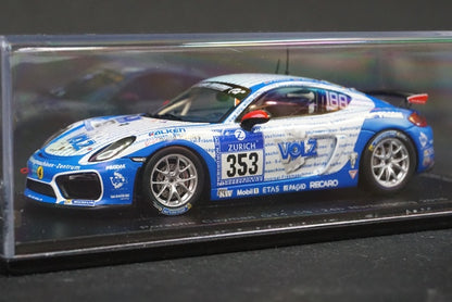 1:43 SPARK SG259 Porsche Cayman GT4 CS Nurburgring 24h 2016 #353 model car