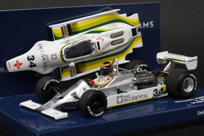 1:43 MINICHAMPS 400800034 Williams Ford FW07 Spanish GP 1980 #34 E.de Villota model car model car