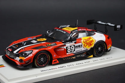 1:43 SPARK SB163 Mercedes AMG GT3 Akka ASP 24h SPA 2017 #89 model car