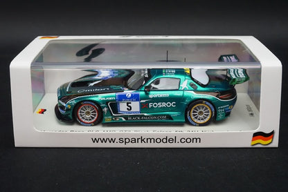 1:43 SPARK SG188 Mercedes Benz SLS AMG GT3 Black Falcon Nurburgring 24h 2015 #5