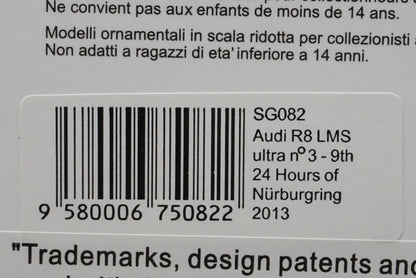 1:43 SPARK SG082 Audi R8 LMS ultra Nurburgring 24h 2013 #3 model car