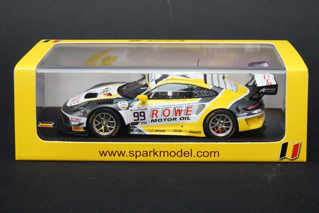 1:43 SPARK SB256 Porsche 911 GT3 R ROWE Racing SPA 24h 2019 #99