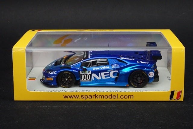 1:43 SPARK SB291 Lamborghini Huracan GT3 Attempto Racing SPA24h 2016 #100