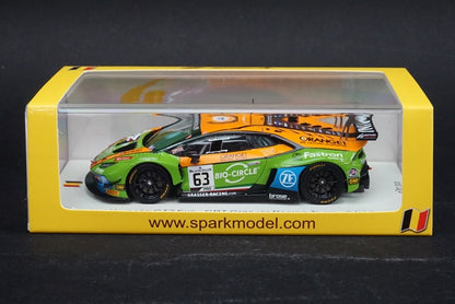 1:43 SPARK SB316 Lamborghini Huracan GT3 EVO GRT Grasser Racing Team SPA 24h 2019 #63