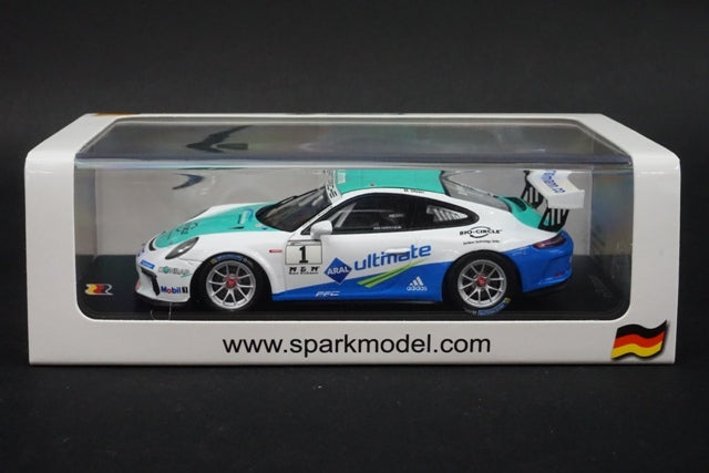 1:43 SPARK SG262 Porsche 911 GT3 Cup No.1 Carrera Cup Champion 2017