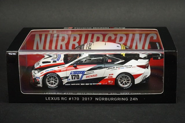 1:43 SPARK A302GR17A027 GAZOO Racing Lexus RC Nurburgring 24h SP3T Class 2017 #170