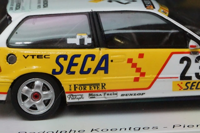 1:43 SPARK SB137 Honda Civic EF9 1st in class A1 SPA 24h Francorchamps 1990 #23