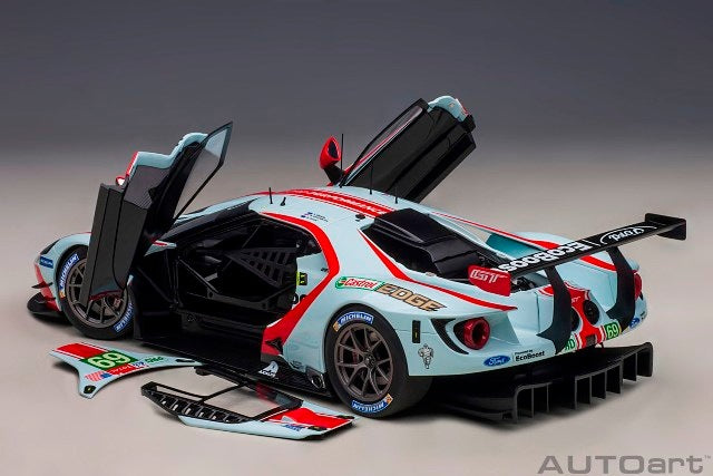 81913 AUTOart 1:18 Ford GT 2019 #69 24H Le Mans LMGTE Pro class Light Blue/Red