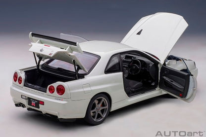 77406 AUTOart 1:18 Nissan Skyline GT-R (R34) V Spec 2 White Pearl