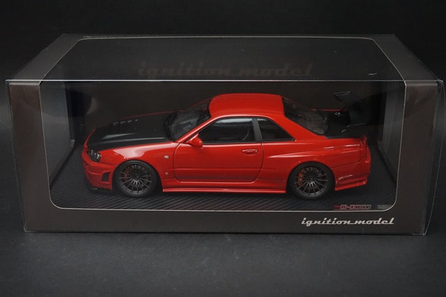 1:18 Ignition model IG1831 Nismo R34 GT-R R-tune Red model car