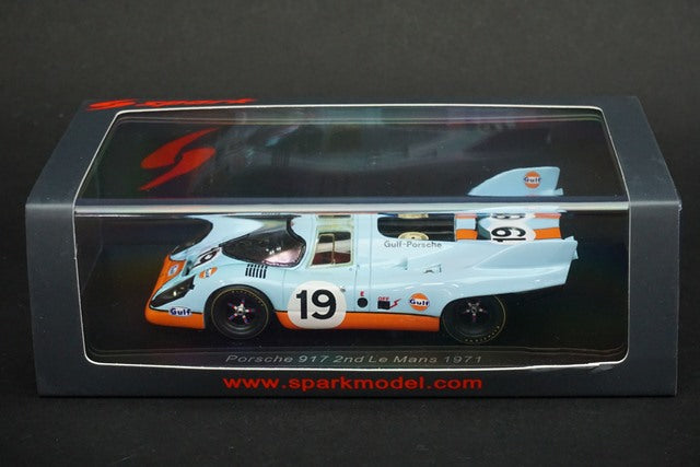 1:43 SPARK S0916 Porsche 917 Le Mans 1971 #19 GULF model car