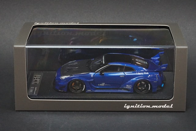 1:43 ignition model IG2544 LB Silhouette Works GT Nissan 35GT-RR Blue Metallic