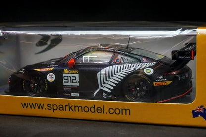 1:43 SPARK AS033 Porsche 911 GT3 R EBM Bathurst 12h 2019 Winner #912