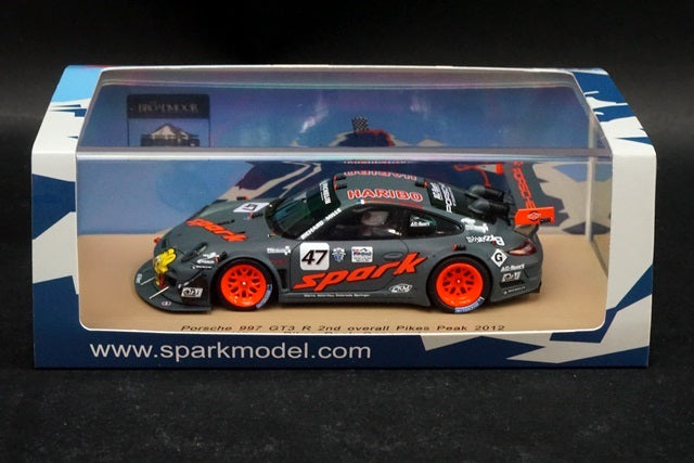 1:43 SPARK PP001 Porsche 997 GT3 R Pikes Peak Winner 2012 #47