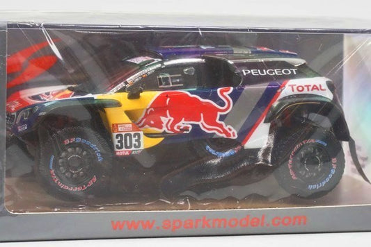 1:43 SPARK S5622 Peugeot 3008 DKR Maxi-Winner Dakar 2018 #303