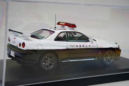 1:43 RAI'S H7430001 Nissan Skyline GT-R V SPEC (R34) 2000 Saitama Prefectural Police Highway Traffic Police Vehicle