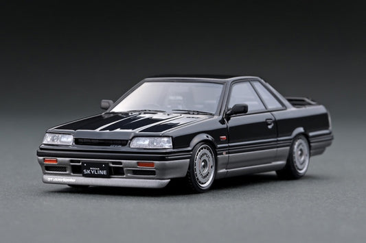 IG2089 ignition model 1:43 Nissan Skyline GTS (R31) Black/Gun Metallic Resin