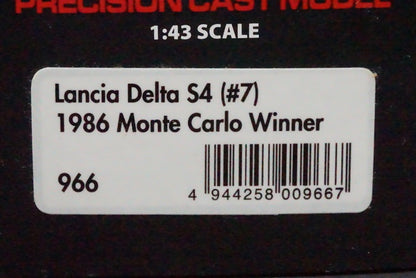 1:43 HPI 966 Lancia Delta S4 Monte Carlo Winner 1986 #7