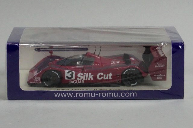 1:43 SPARK ROMU002 Jaguar XJR14 Monza Winner 1991 #3 Silk Cut