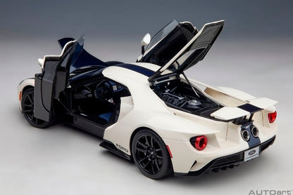 72926 AUTOart 1:18 Ford GT '64 Prototype Heritage Edition White / Dark Blue