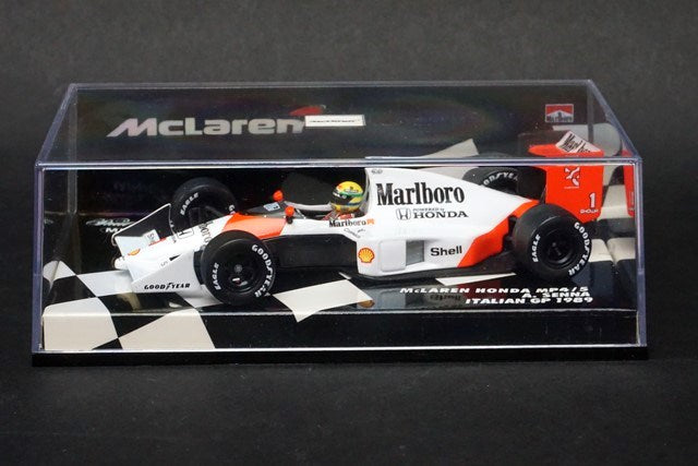 1:43 MINICHAMPS McLaren Honda MP4/5 Italian GP 1989 #1 A.Senna Marlboro