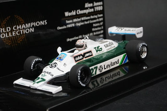 1:43 MINICHAMPS 436800027 Williams FW07B 1980 World Champion #27 A.Jones