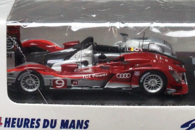 1:87 SPARK 87LM10 Audi R15 PlusTDI Audi Sport North America LM Winner Le Mans 2010 #9