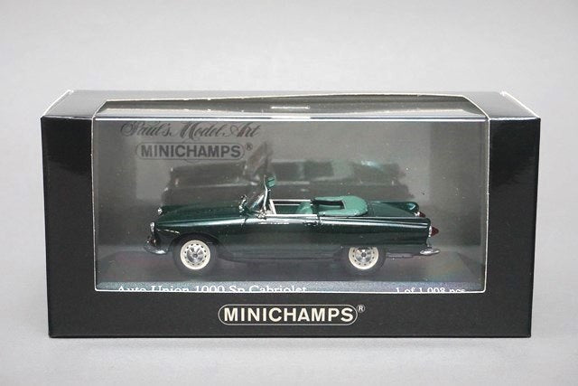 1:43 MINICHAMPS 400011032 Auto Union 1000 Sp Roadster 1961 Green