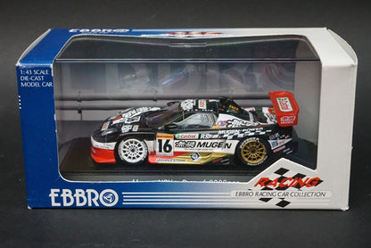 1:43 EBBRO 43355 MUGEN NSX with Air Scoop JGTC 2002 #16 model car