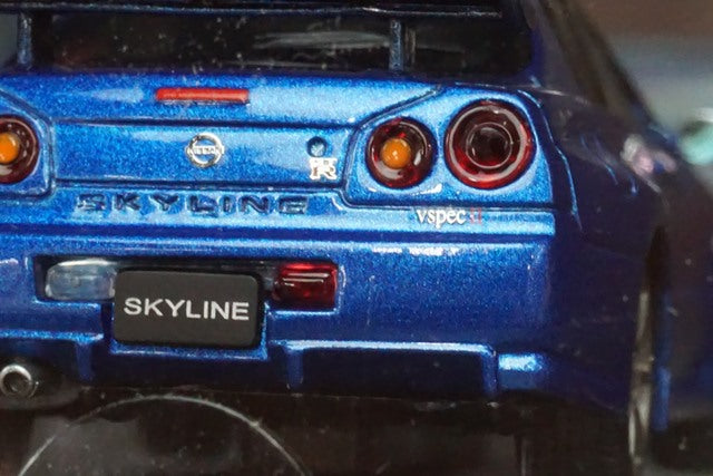 1:43 EBBRO 44148 Nissan Skyline GT-R R34 V Spec II Metallic Blue