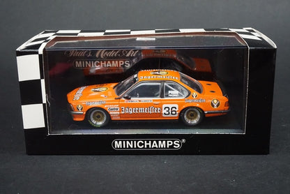 1:43 MINICHAMPS 430842636 BMW 635 CSI Monza 1984 #36 Jagermeister Brun/Grohs model car