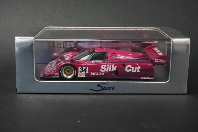 1:43 SPARK S0752 Jaguar XJR12 LM Le Mans 1991 #34 SILK CUT model car