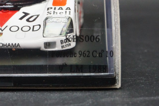 1:43 SPARK KBS006 Porsche 962C LM Le Mans 1988 #10