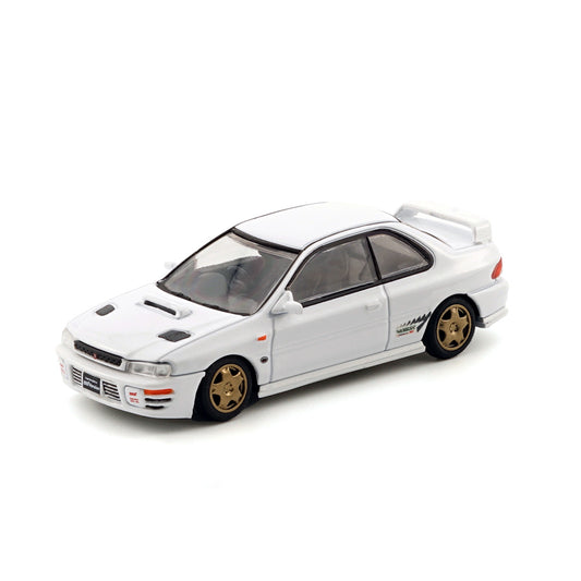64B0232 BM CREATIONS 1:64 Subaru Impreza WRX Type R 3, 4-6 White LHD