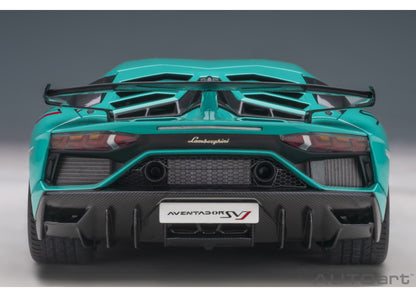 79176 AUTOart 1:18 Lamborghini Aventador SVJ (Turquoise Blue) model car