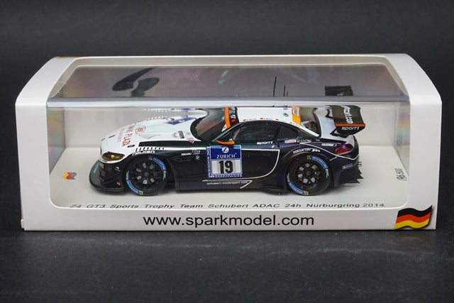 1:43 SPARK SG156 BMW Z4 GT3 ADAC Nurburgring 24h 2014 #19 model car