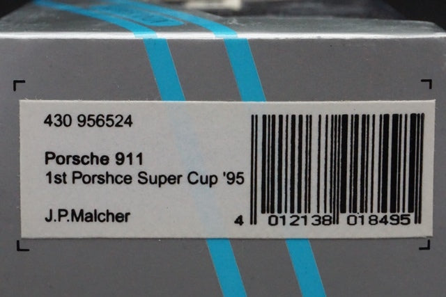 1:43 MINICHAMPS 430956524 Porsche 911 Porsche Super Cup Winner 1995 #24 J.P.Malcher