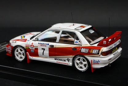 1:43 HPI 8557 Mitsubishi Lancer Evolution III 1996 #7 Catalunya model car