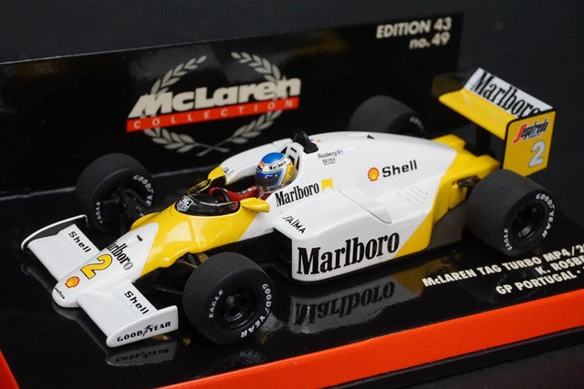 1:43 MINICHAMPS 530864392 McLaren TAG Turbo MP4/2C K.Rosberg Portuguese GP 1986 #2 McLaren Collection No.49 Marlboro